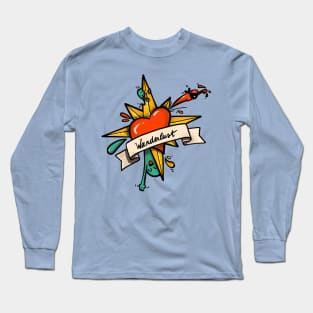 Wanderlust - Wind Rose Doodle Folks Long Sleeve T-Shirt